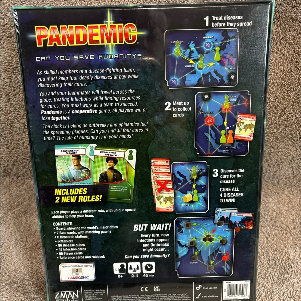 Pandemic Board Game‎ (Base Game) | Cooperative Board Game for Adults and Family